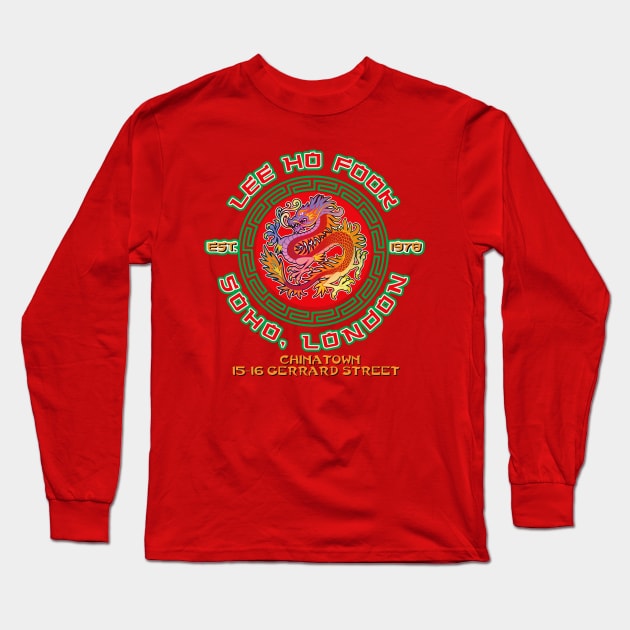 Lee Ho Fook Chinese Restaurant Soho, London Long Sleeve T-Shirt by Alema Art